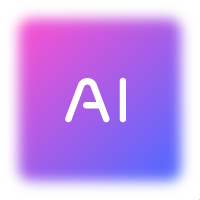 Gradient purple ai icon